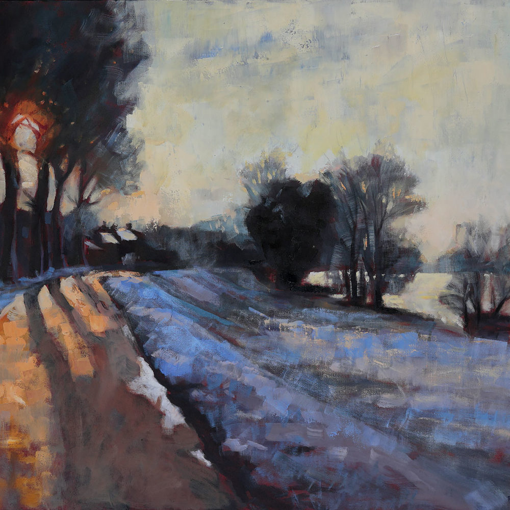 Neige à St Dyé - 92x73